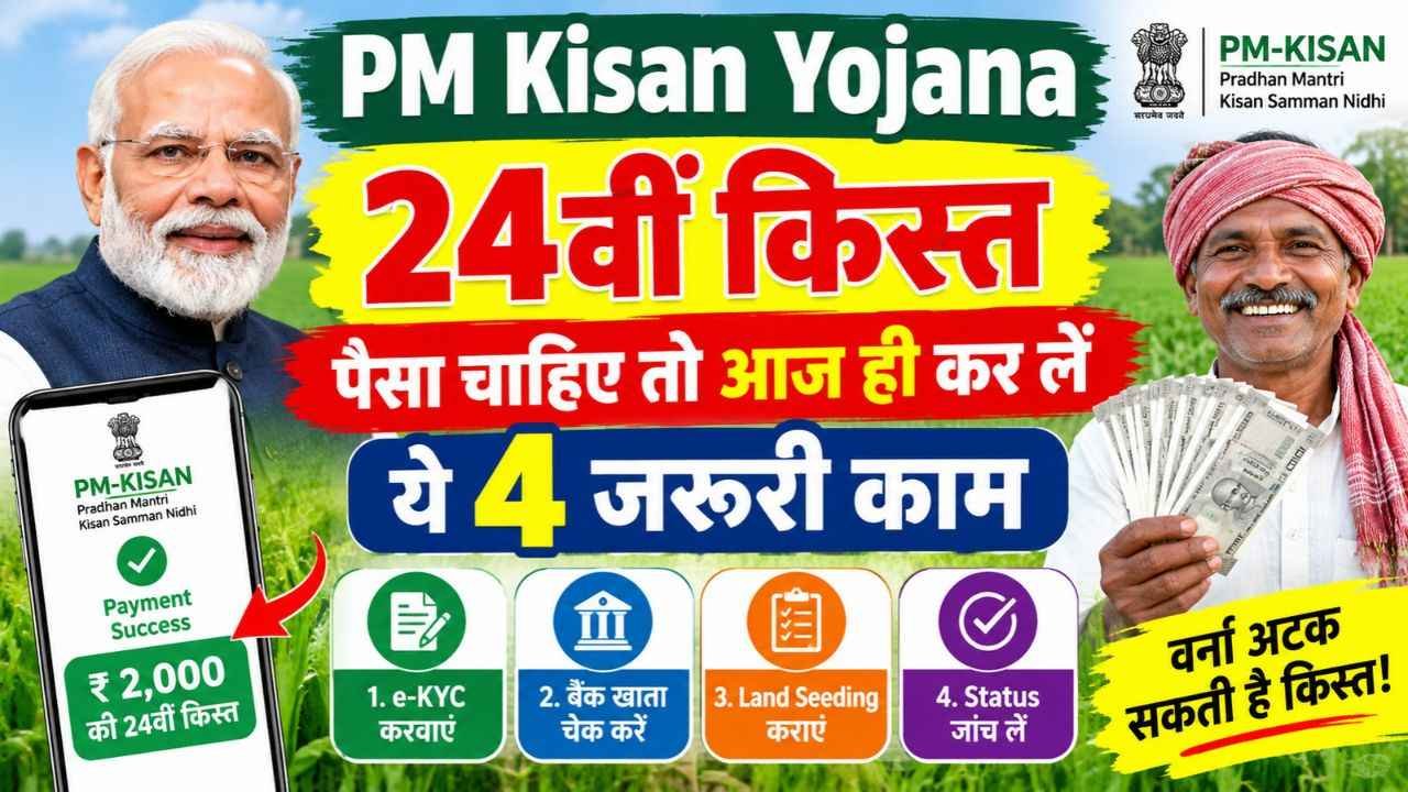 PM Kisan Yojana 24th Installment